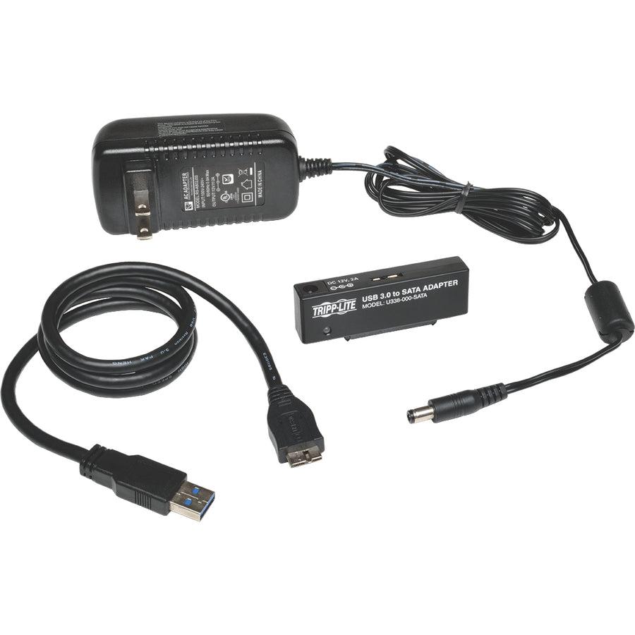Tripp Lite Usb 3.0 Superspeed To Sata Iii Adapter For 2.5In Or 3.5In Sata Hard Drives