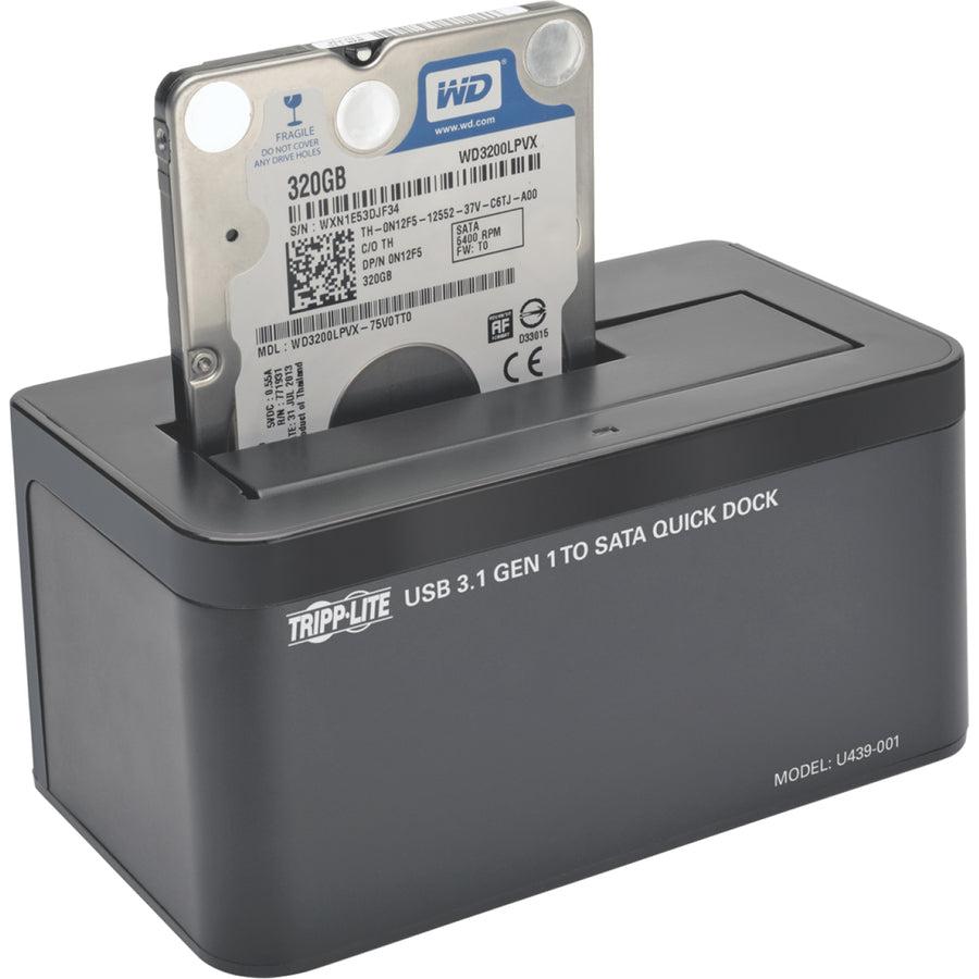 Tripp Lite Usb 3.1 Gen 1 Usb Type-C (Usb-C) To Sata Hard Drive Quick Dock For 2.5 In. And 3.5 In. Hdd And Ssd
