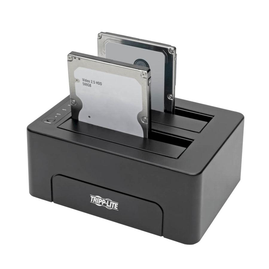 Tripp Lite Usb 3.1 Type-C To Dual Sata Quick Dock, 10 Gbps, 2.5 And 3.5 In. Hdd/Sdd, Thunderbolt 3 Compatible