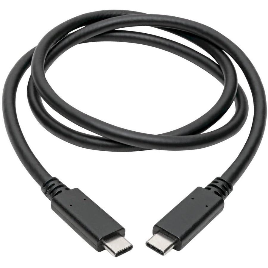 Tripp Lite Usb-C To Usb-C (Type-C) Cable, 3.1, Gen. 2, 10 Gbps, 5A Rating, Usb-If Certified, Thunderbolt 3, M/M, 0.91 M
