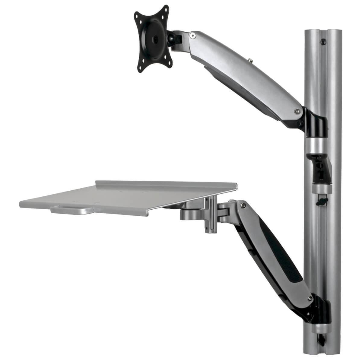 Tripp Lite Wwss1327Rwtc Adjustable-Height Wall-Mount Sit-Stand Workstation, Single-Display