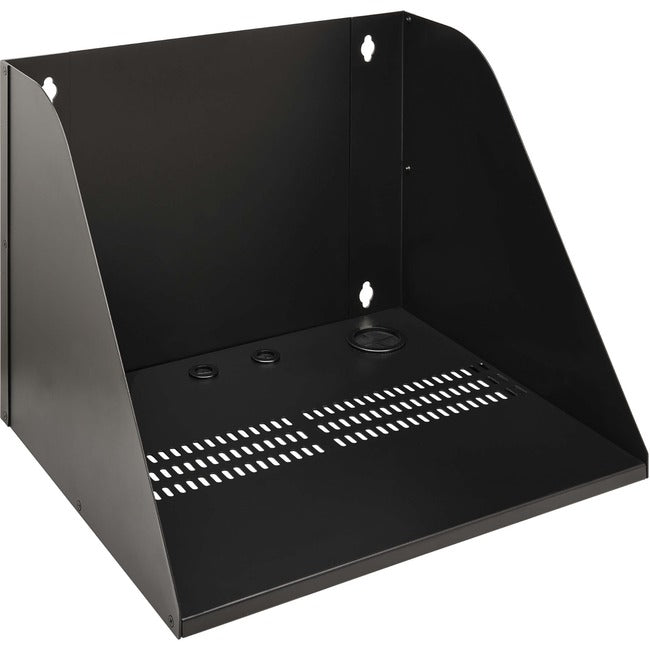 Tripp Lite Wall-Mount Shelf For It Equipment, 20 In. Wide, Up To 200 Lb. (90 Kg) - Switch Shelf - Wall Mountable, Frame Mountable - Black