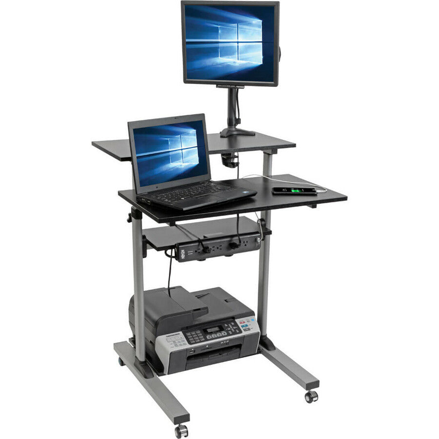 Tripp Lite Wwssrc Rolling Desk Tv/Monitor Cart - Height Adjustable