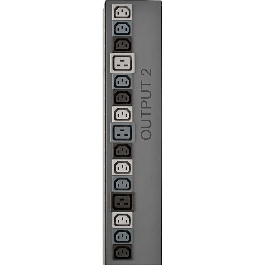 Tripp Lite by Eaton PDU 3-Phase Vertical Strip ATS 208V 17.3kW 42 C13; 12 C19 0URM PDU3V602D354A