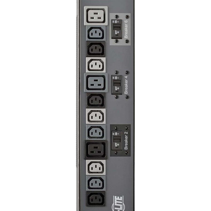 Tripp Lite by Eaton PDU 3-Phase Vertical Strip ATS 208V 17.3kW 42 C13; 12 C19 0URM PDU3V602D354A