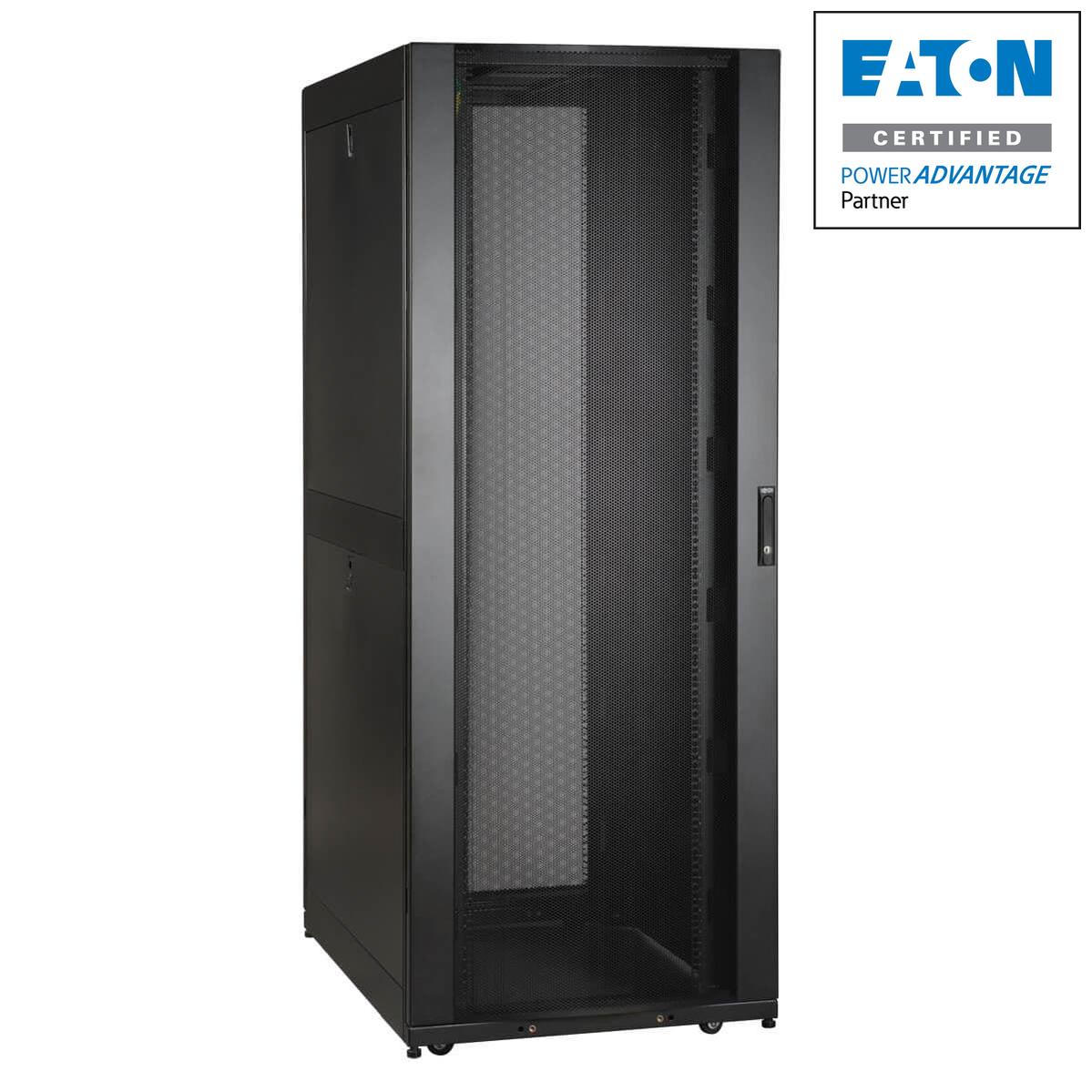 Tripp Lite series SmartRack 45U Wide Standard-Depth Rack Enclosure Cabinet - Doors & Side Panels Included, Shock Pallet Packaging SR45UBWDSP1