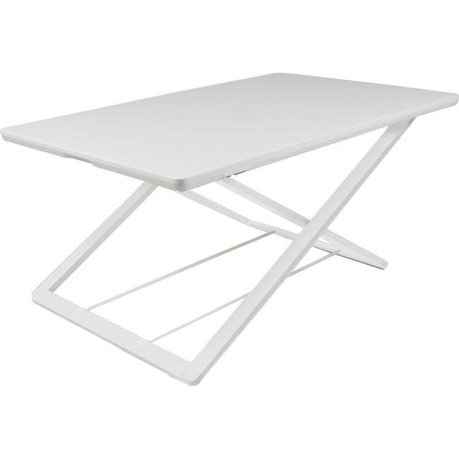 ULTRA SLIM ADJUSTABLE DESK RISER 21X32 INCH WHITE FDK-6470