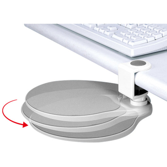 UNDER DESK SWIVEL ERGONOMIC MOUSE PLATFORM WHITE UM003