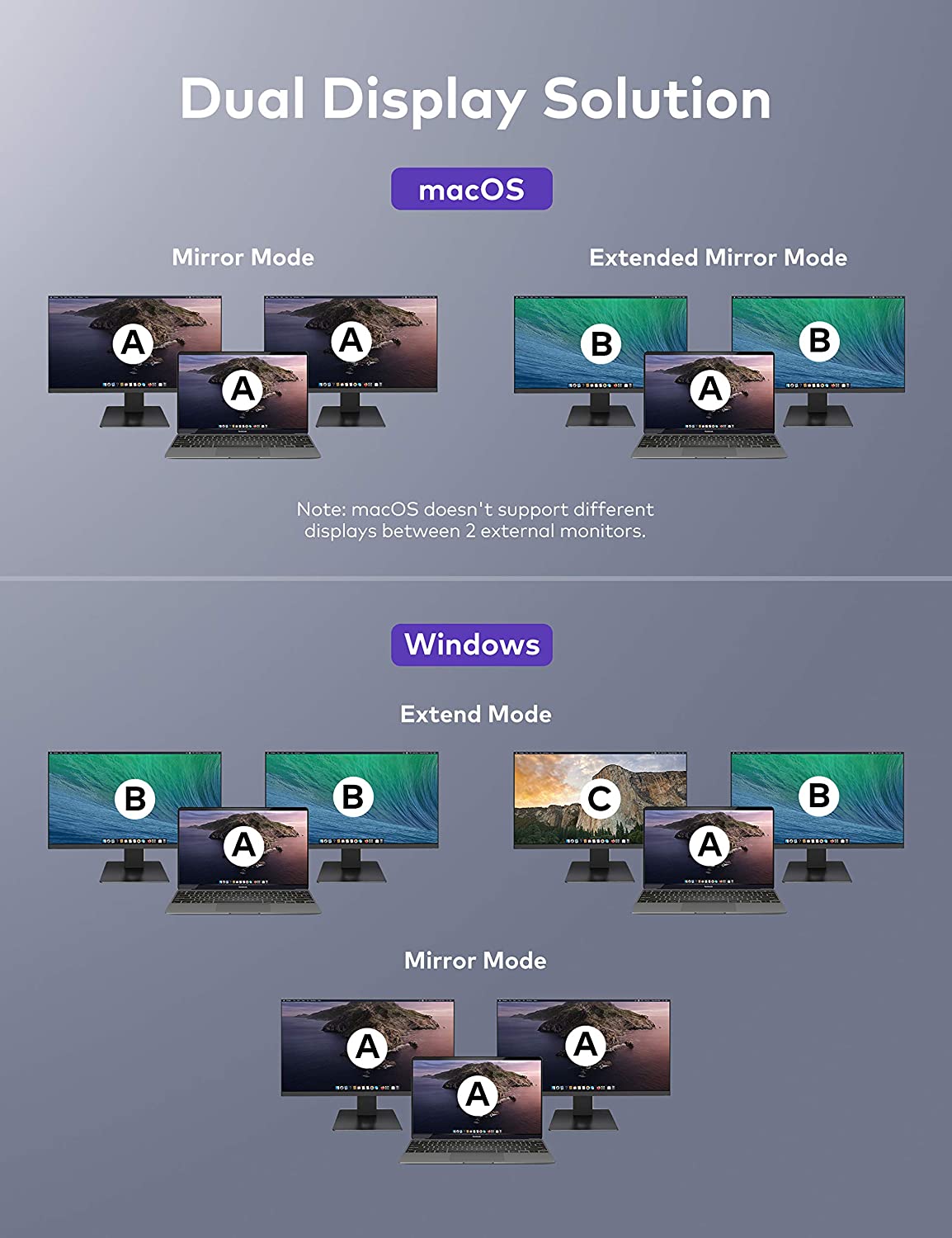 Usb C Docking Station 12-In-1 Usb-C Dock (Thunderbolt 3) With Dual 4K Hdmi 4 Usb Ports