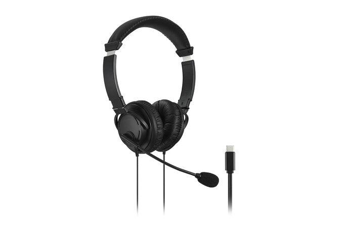 USB-C Headset with Microphone - Professional Business Communication | Kensington Classic K97457WW