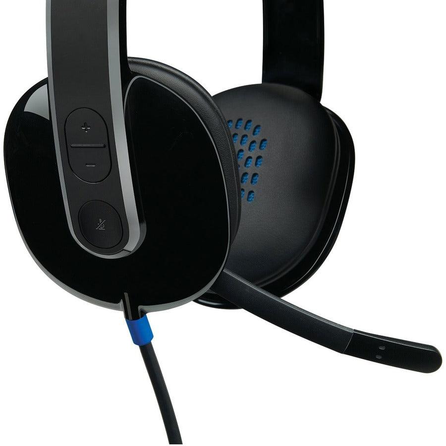 USB Computer Headset - Logitech H540 Noise-Cancelling Mic | TecISoft 981-000510
