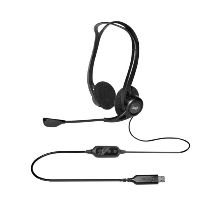 USB Headset - Digital Audio Computer Headset with Microphone | Logitech 960 981-000836