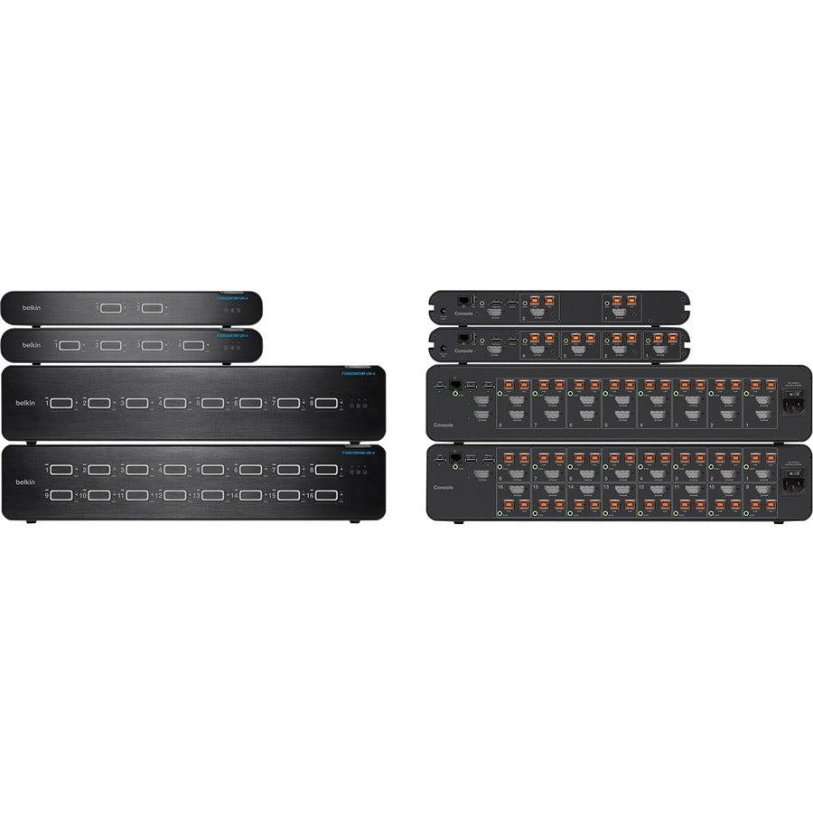 Universal 2nd Gen Secure KVM Switch, 4-Port Dual Head w/ CAC F1DN204KVM-UN-4