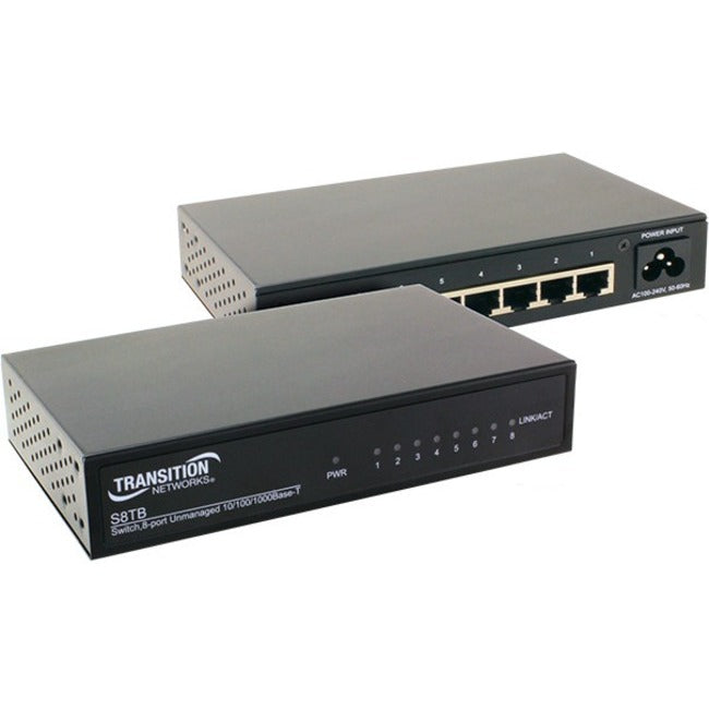 Unmanaged Gigabit Ethernet Switch 8 Port - Enterprise Network Solution | TeciSoft S8TB-NA