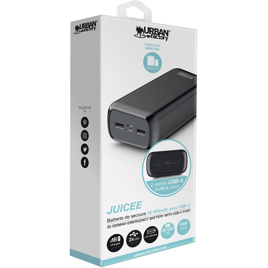 Urban Factory JUICEE Big Capacity Powerbank 30000mAh BCP30UF