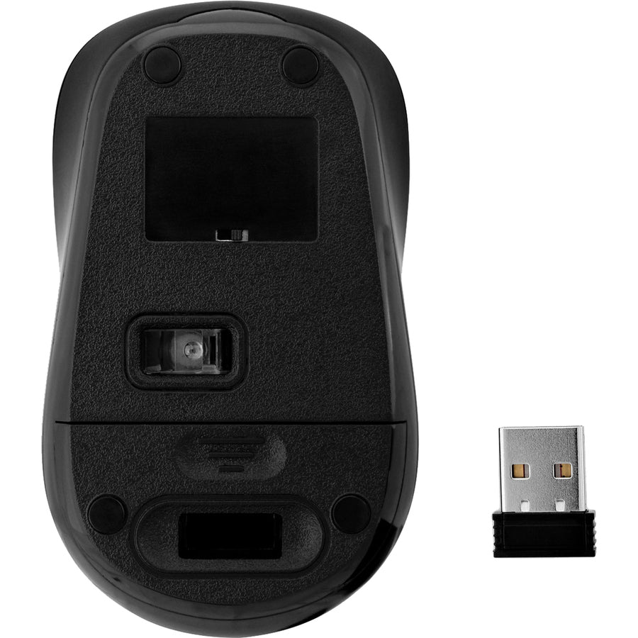 V7 4-Button Wireless Optical Mouse with Adjustable DPI - Black MW100-1N
