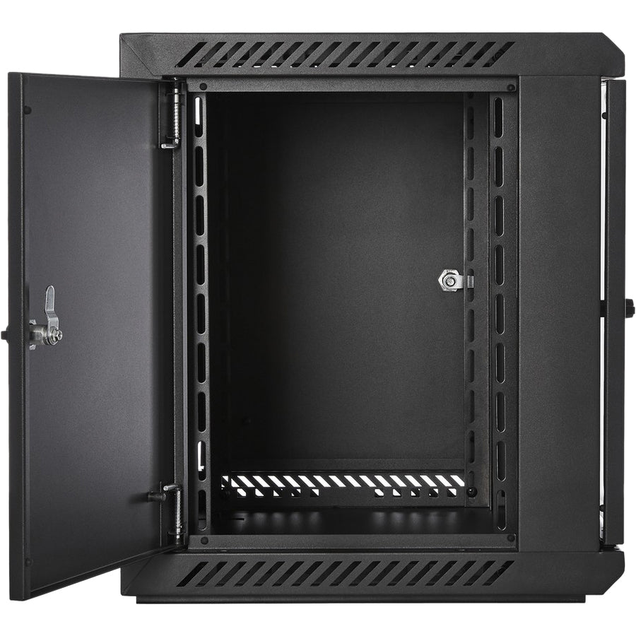 V7 9U Rack Wall Mount Glass Door Enclosure RMWC9UG450-1N