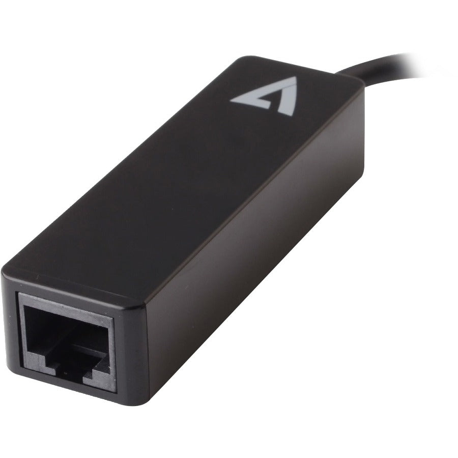 V7 Black USB Video Adapter USB-C Male to RJ45 Male V7UCRJ45-BLK-1E