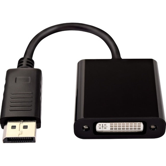 V7 Black Video Adapter DisplayPort Male to DVI-I Female Active CBLDPDVIAA-1E