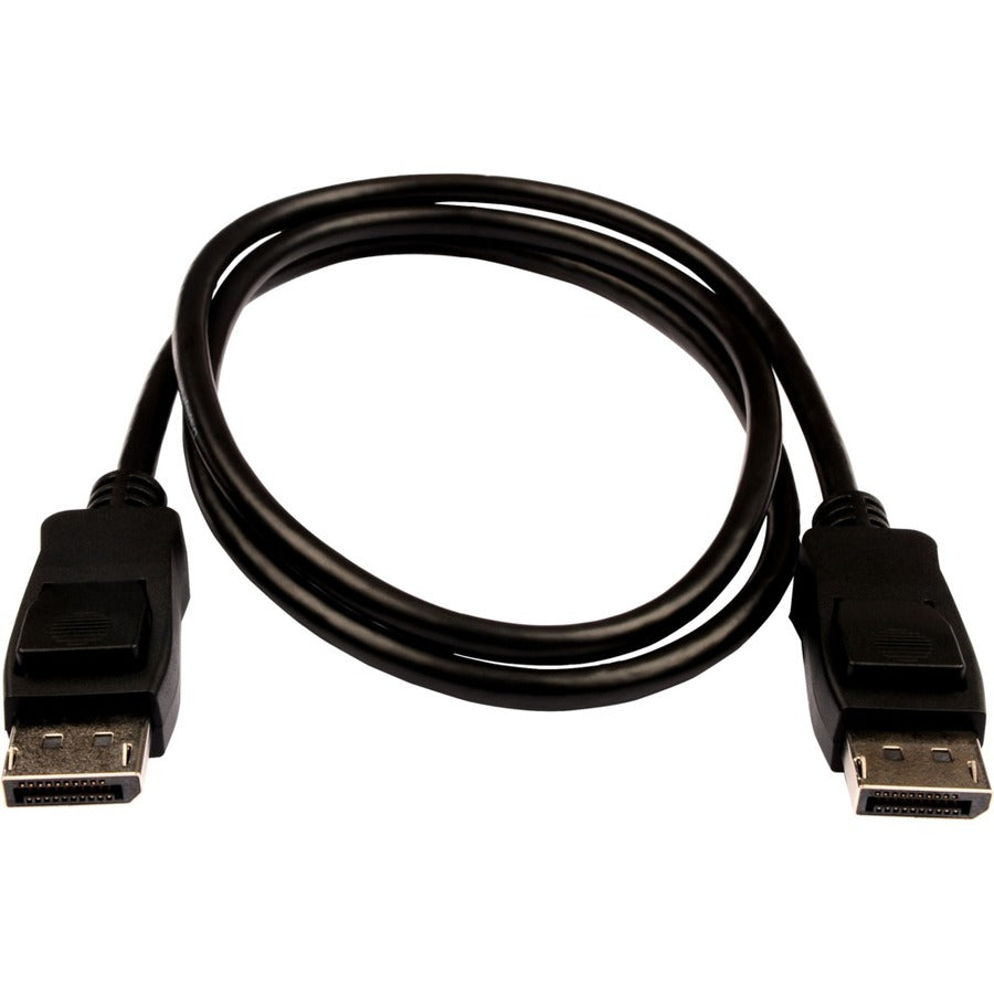 V7 Black Video Cable Pro DisplayPort Male to DisplayPort Male 1m 3.3ft V7DPPRO-1M-BLK