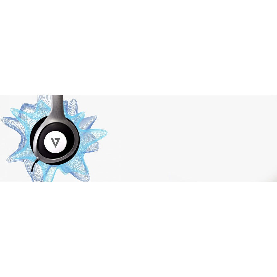 V7 Deluxe Stereo Headphones with Volume Control HA520-2NP