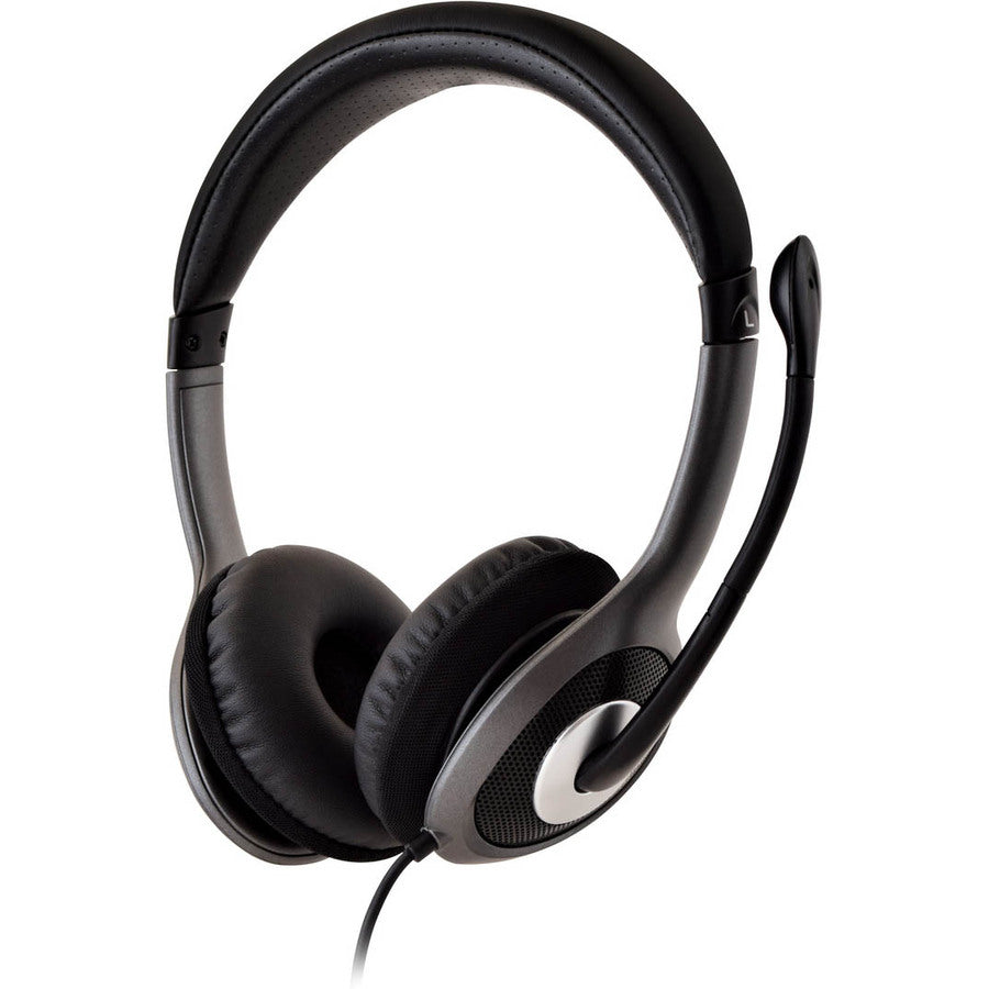 V7 Deluxe USB Stereo Headphones with Microphone HU521-2NP