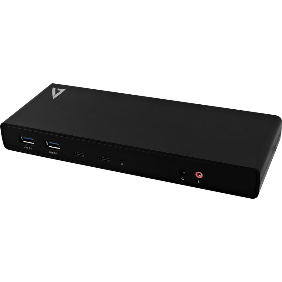 V7 Dual DisplayLink 4K Universal Docking Station with USB-C Power Delivery UCDDS-1N
