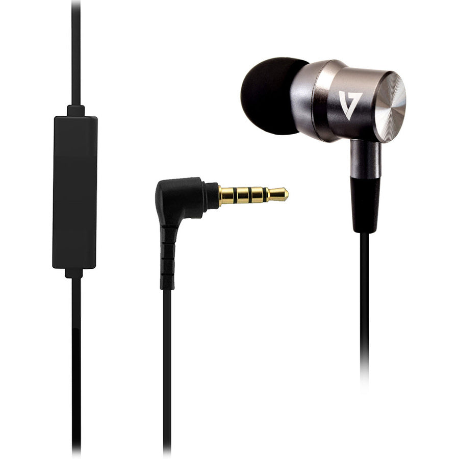 V7 Noise Isolating Stereo Earbuds with Microphone HA111-3NB