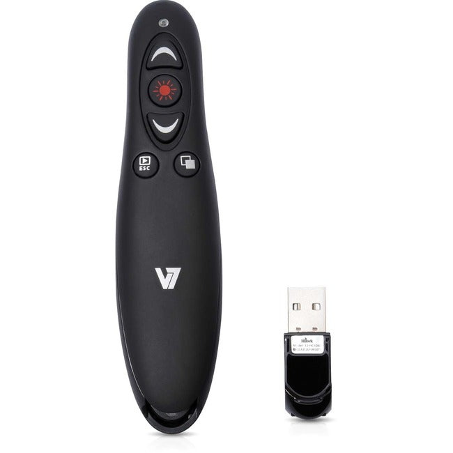 V7 Professional Wireless Presenter With Laser Pointer And Microsd Card Reader