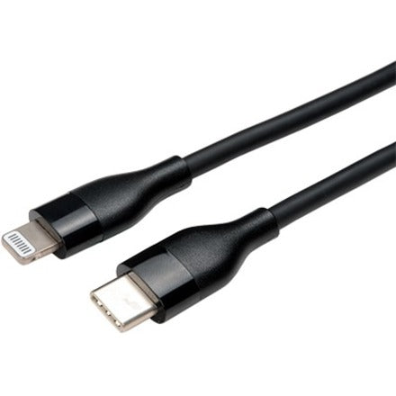 V7 USB-C Male to Lightning Male Cable USB 2.0 480 Mbps 3A 1m/3.3ft Black V7USBCLGT-1M