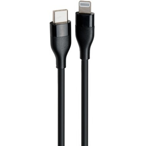 V7 USB-C Male to Lightning Male Cable USB 2.0 480 Mbps 3A 1m/3.3ft Black V7USBCLGT-1M