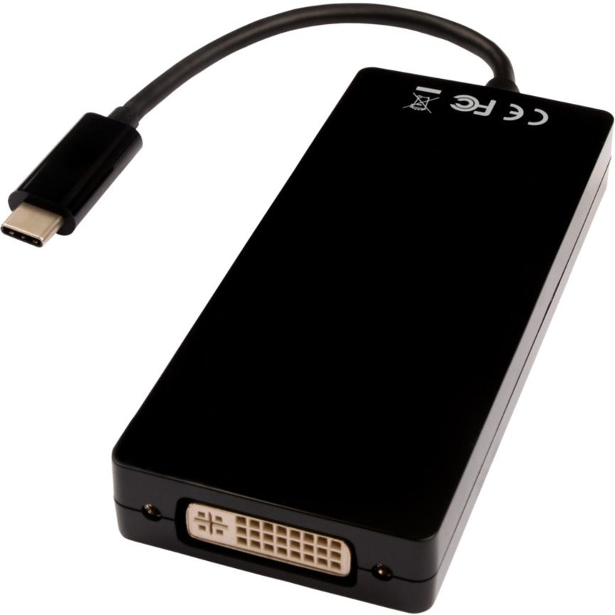V7 V7UC-DPHDVGADVI-BLK DisplayPort/DVI/HDMI/USB-C/VGA Audo/Video Adapter
