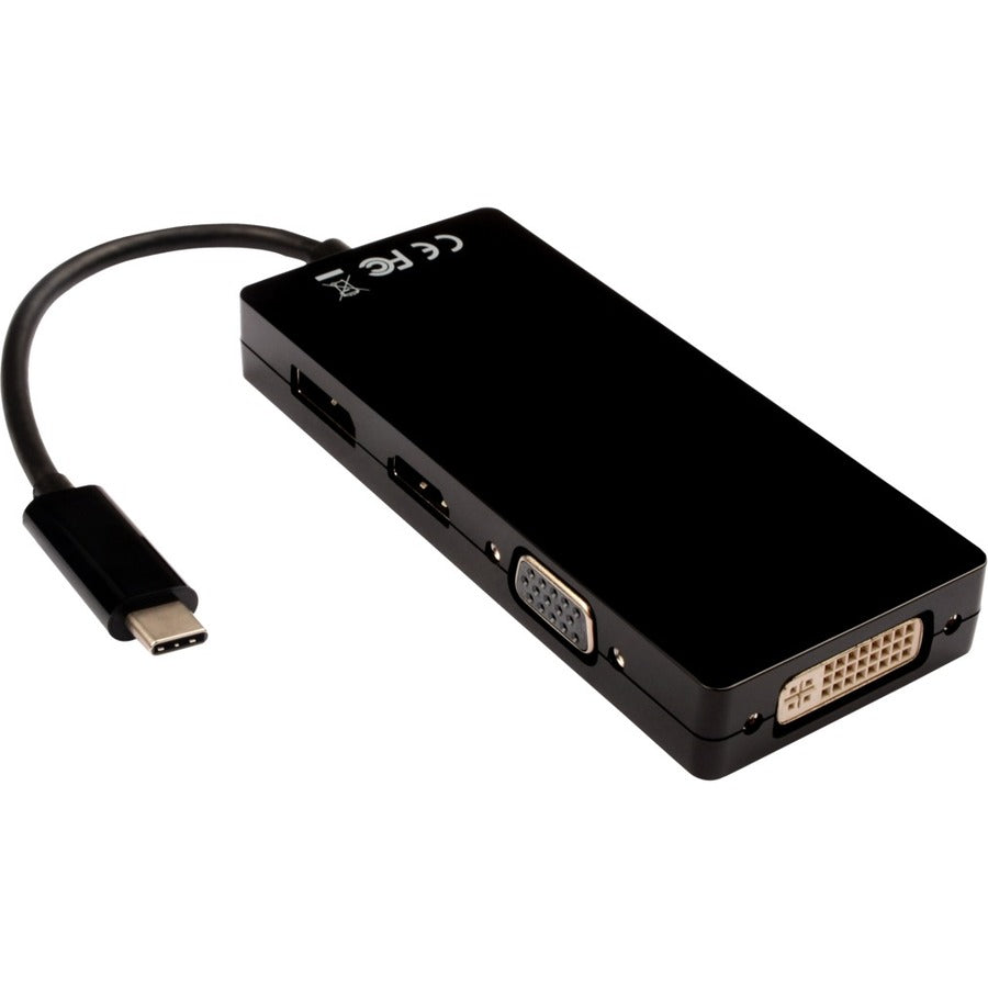 V7 V7UC-DPHDVGADVI-BLK DisplayPort/DVI/HDMI/USB-C/VGA Audo/Video Adapter
