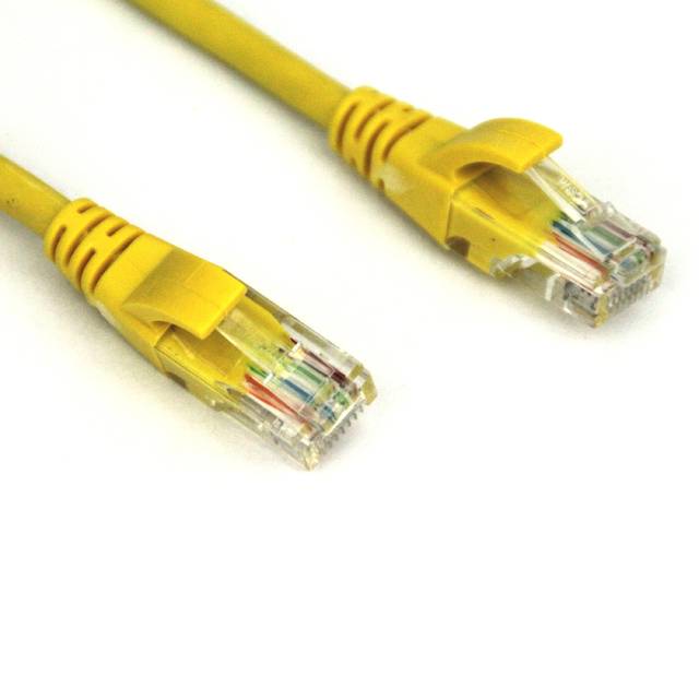 Vcom Np511-7-Yellow 7Ft Cat5E Utp Molded Patch Cable (Yellow)