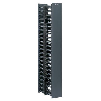 Vertical Cable Manager 22U - Dual-Sided Rack Organizer | TeciSoft WMPV22E