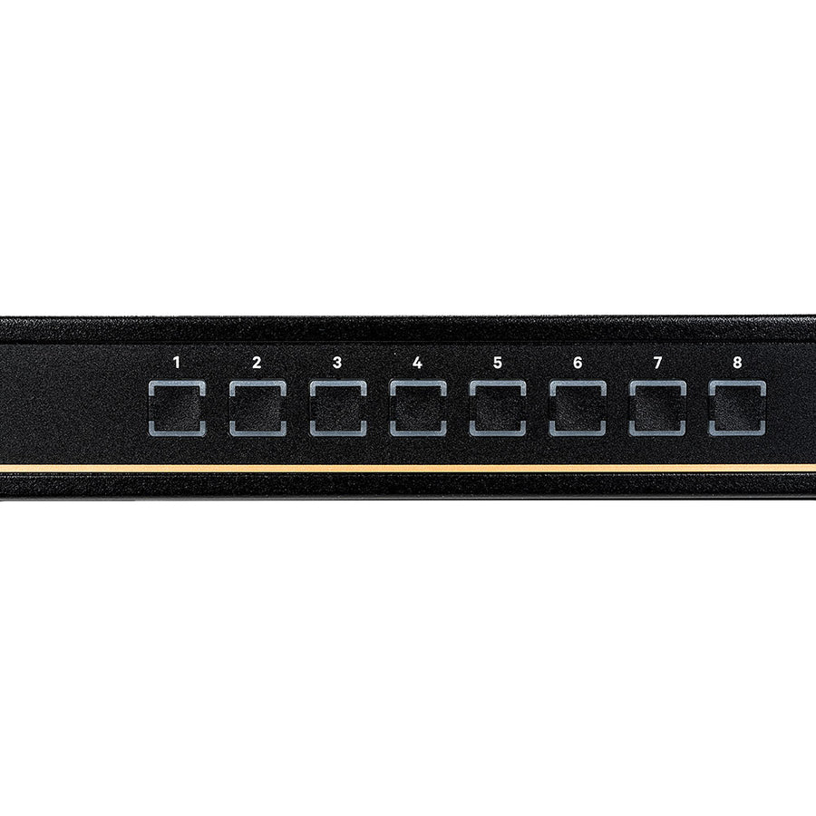 Vertiv Avocent 1X8 Kvm Switch With Usb, W/Osd, Push (Touch) Button Switching, Keystroke Switching, Cascade Support, Internal Power Supply