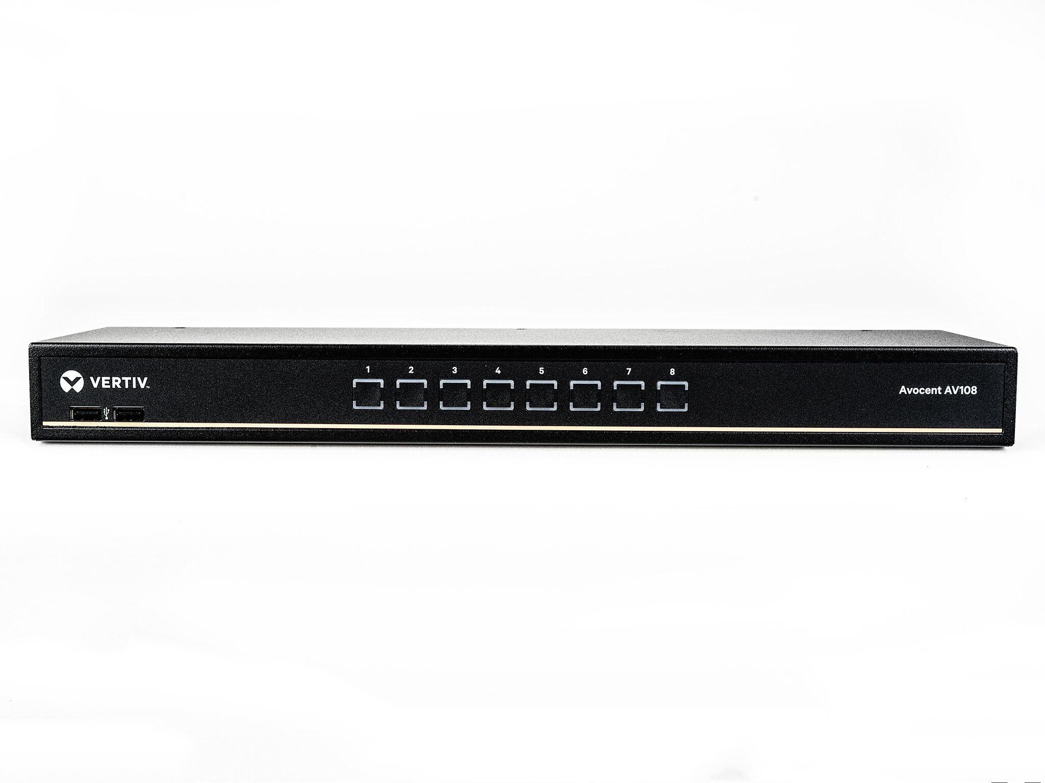 Vertiv Avocent 1X8 Kvm Switch With Usb, W/Osd, Push (Touch) Button Switching, Keystroke Switching,