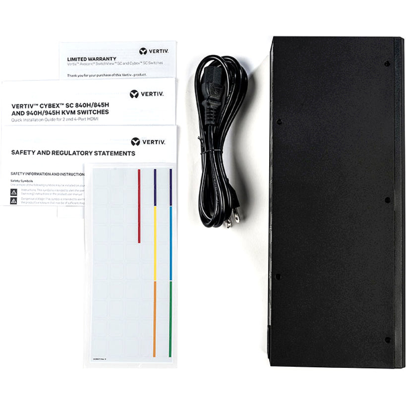 Vertiv Cybex Sc 945H Kvm Switch Black