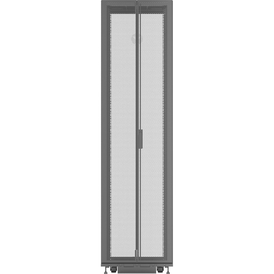 Vertiv Vr3107Taa Rack Cabinet 48U Freestanding Rack Black, Transparent