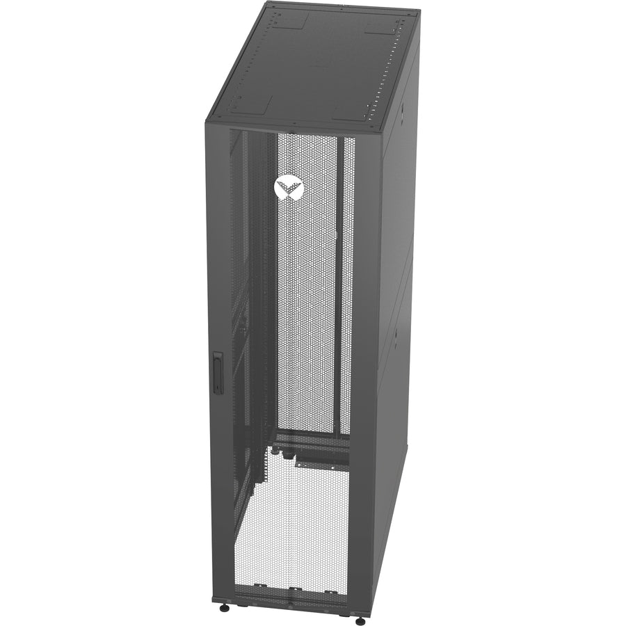 Vertiv Vr3300 Rack Cabinet 42U Freestanding Rack Black, Transparent