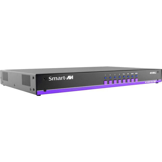 Video Wall Controller 4x4 HDMI Matrix 4K Resolution Plug-and-Play - SMARTAVI 4K-Wall SM-4KWL-S Digital Signage | Tecisoft