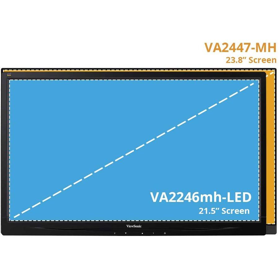 ViewSonic VA2447-MHJ, 24" 1080p MVA Full Ergonomic Monitor