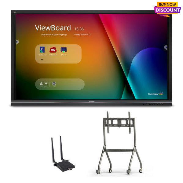 Viewsonic Ifp8650-E4 Interactive Whiteboard 2.18 M (86") 3840 X 2160 Pixels Touchscreen Black