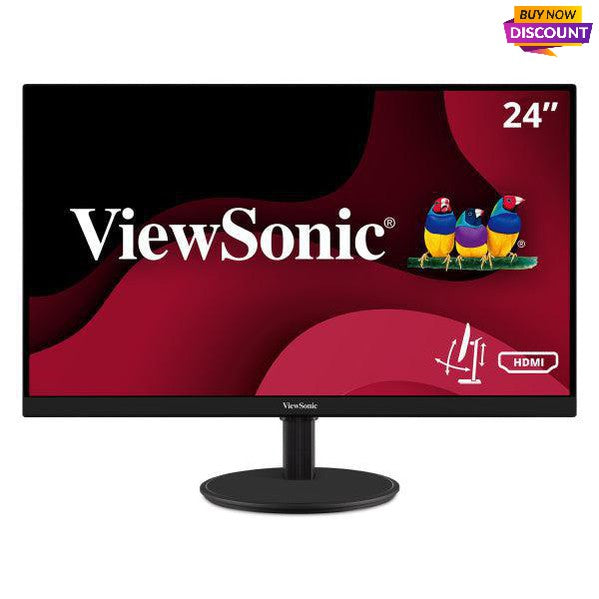 Viewsonic Va2447-Mhj Computer Monitor 60.5 Cm (23.8") 1920 X 1080 Pixels Full Hd Led Black