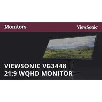 Viewsonic Vg Series Vg3448 Led Display 86.6 Cm (34.1") 3440 X 1440 Pixels Ultrawide Quad Hd Black