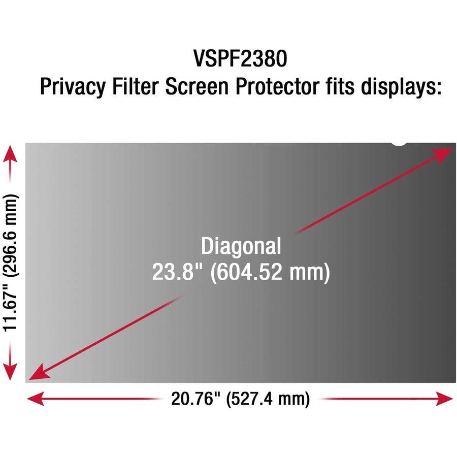 Viewsonic Vspf2380 Display Privacy Filters Anti-Glare Screen Protector 60.5 Cm (23.8")