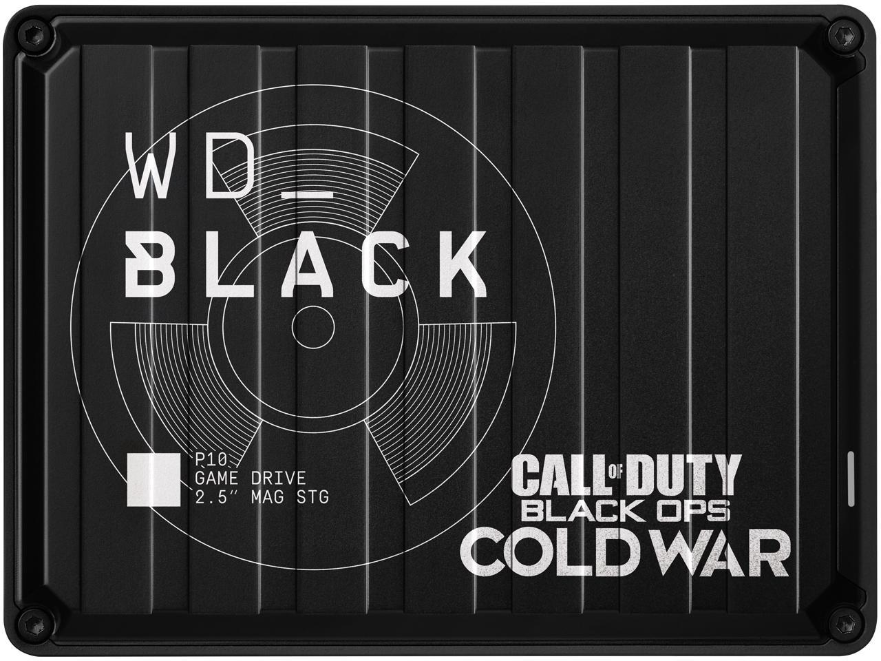 Wd Black 2Tb P10, Call Of Duty: Black Ops Cold War Special Edition Usb 3.2 Gen 1, Micro B Model Wdbazc0020Bbk-Wesn Black