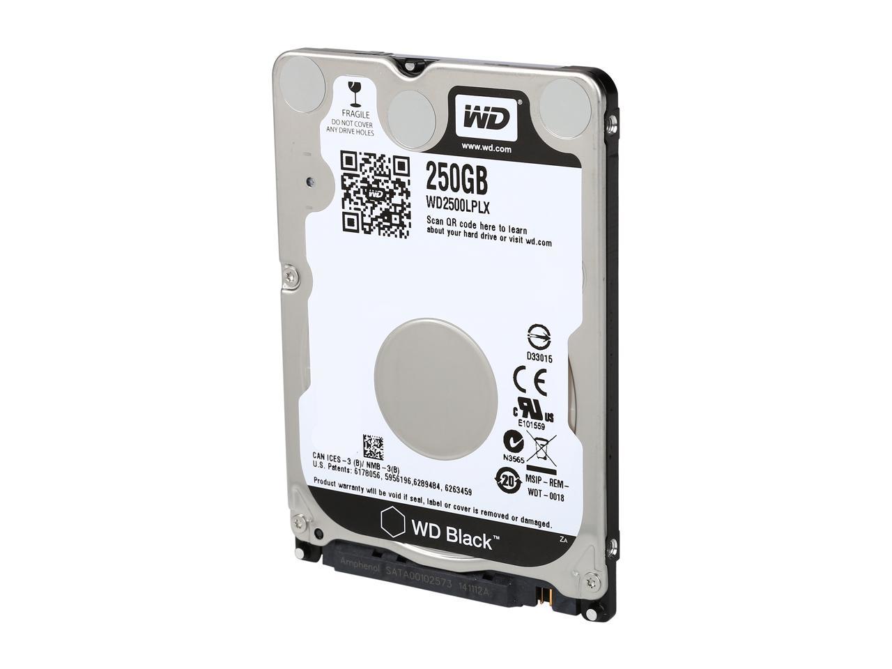 WD BLACK Mobile Hard Drive - Performance SATA 6Gb/s Internal Storage | Tecisoft WD2500LPLX