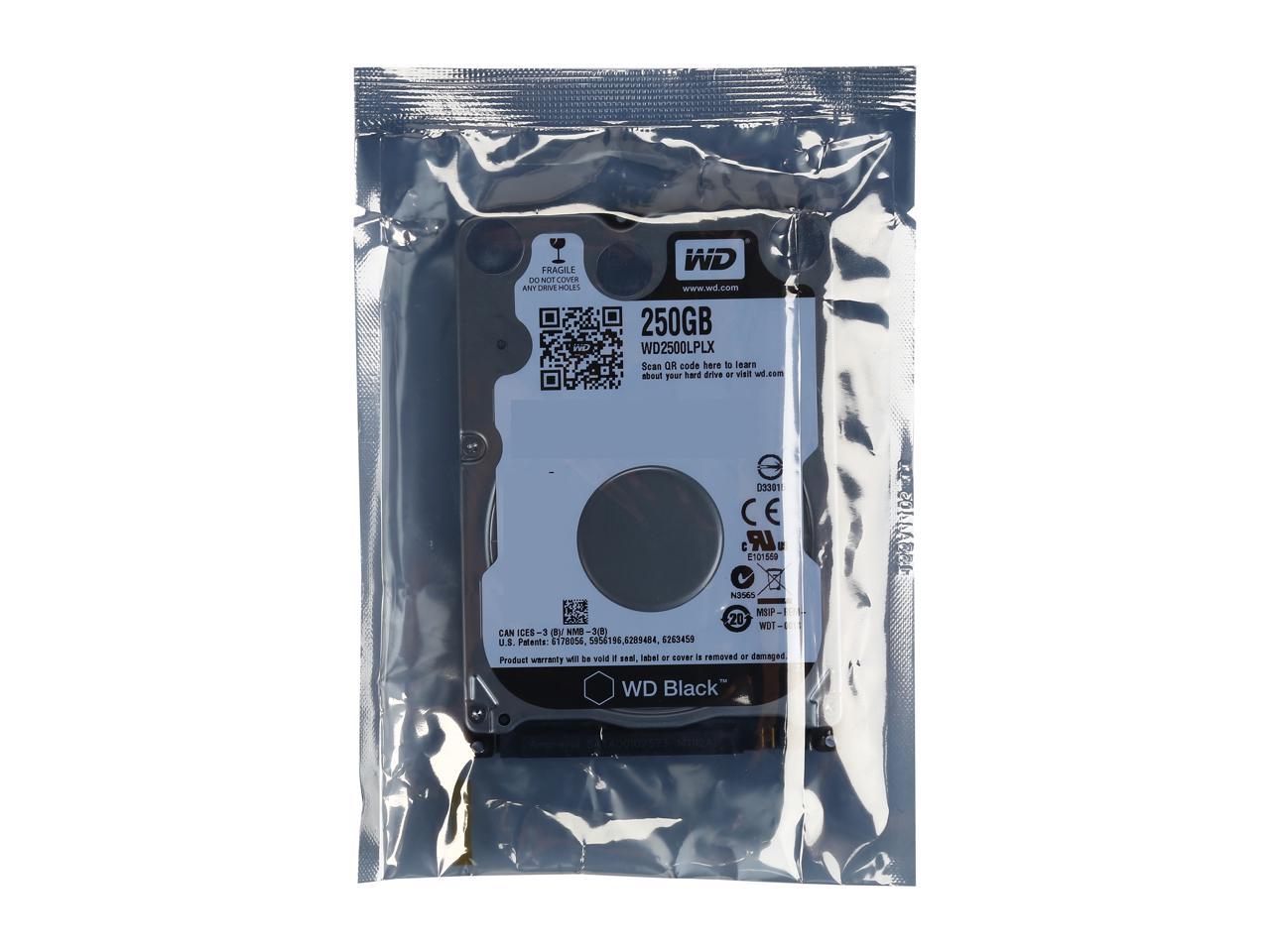 WD BLACK Mobile Hard Drive - Performance SATA 6Gb/s Internal Storage | Tecisoft WD2500LPLX