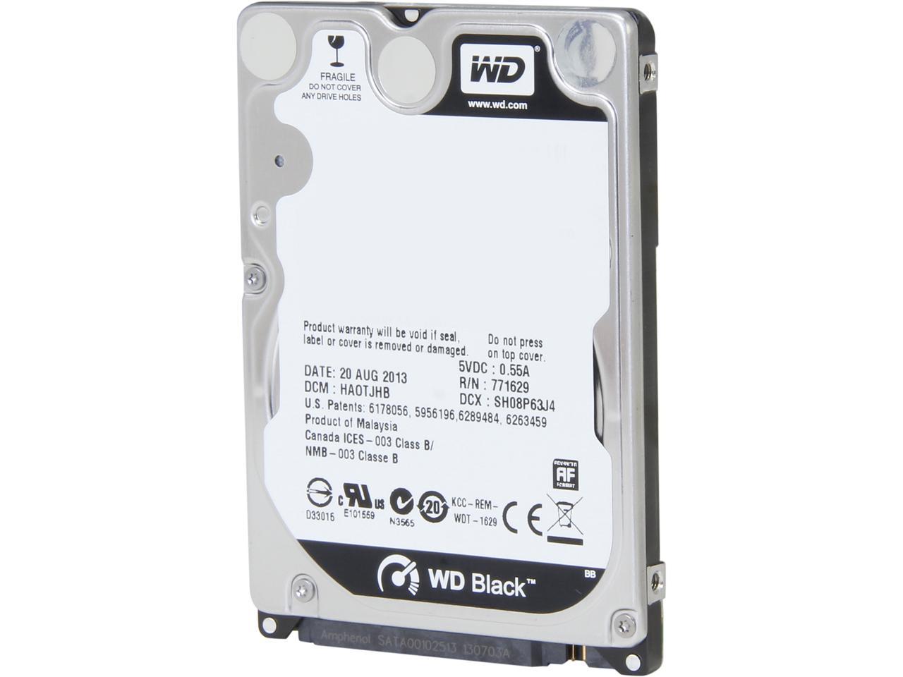 Wd Black Series Wd5000Bpkx 500Gb 7200 Rpm 16Mb Cache Sata 6.0Gb/S 2.5" Internal Notebook Hard Drive Bare Drive